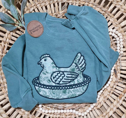 Comfort Color Hen On The Nest