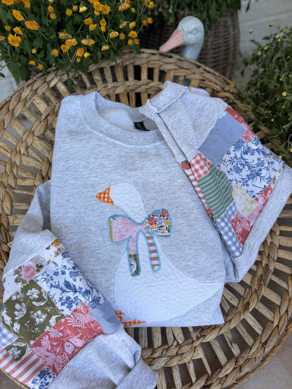 Mama goose quilted sleeve
