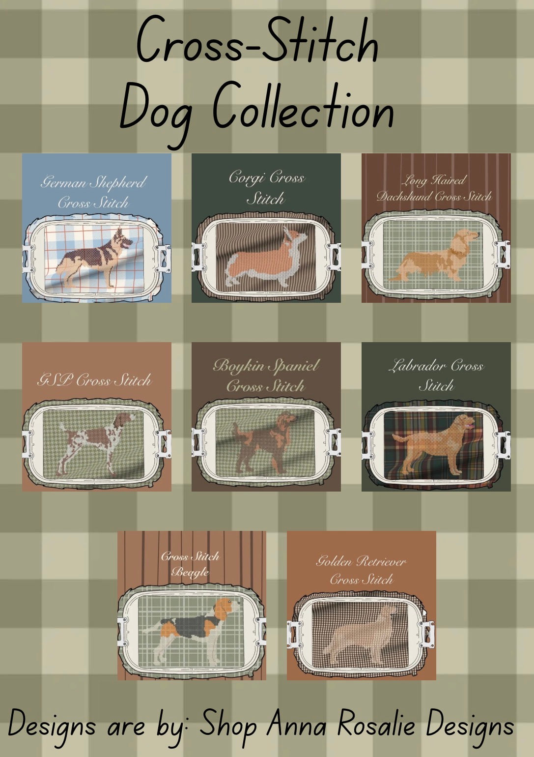 Cross-Stitch Dog Test Stitch